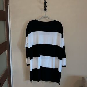 NAIF Black and White Striped Tunic